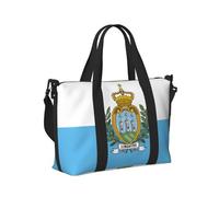 Borsone da viaggio con stampa bandiera di San Marino, borsa a tracolla portatile per viaggi, palestra, yoga