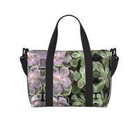 Borsone da viaggio con stampa botanica succulenta pieghevole, adatto per viaggi, lavoro, palestra, ecc