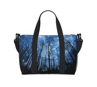 Borsone da viaggio con stampa cielo stellato notturno per donne, borsa leggera da portare a mano, borsa per oggetti personali, Nero , Taglia unica