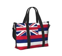 Borsone da viaggio con stampa con bandiera delle Hawaii, borsa a tracolla portatile, borsa per la notte, per viaggi, palestra, yoga