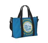 Borsone da viaggio con stampa della bandiera del South Dakota, borsa a tracolla portatile per viaggi, palestra, yoga