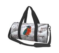 Borsone da viaggio con stampa di alberi di betulla, borsa da palestra pieghevole per il fine settimana durante la notte, borsa da donna, grande borsa da cabina per sport e viaggi, Nero , Taglia unica