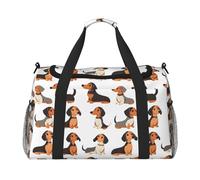 Borsone da viaggio con stampa di bassotto carino, borsone da viaggio, borsone da viaggio per weekend, borsone da palestra, per donne e uomini, borsa da viaggio per oggetti personali