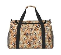 Borsone da viaggio con stampa di cani Labrador Retriever, ampio spazio, elegante, con cerniera impermeabile, per aeroplano e palestra