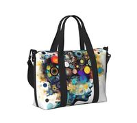 Borsone da viaggio con stampa di cervello con intelligenza artificiale, borsa a tracolla portatile per viaggi, palestra, yoga