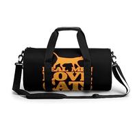Borsone da viaggio con stampa di gatti con scritta "Real Men Love Cats", da palestra, da viaggio, leggera, per uomo e donna, Stile:, 17.7in/9in/9in, MHXYZHW