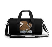 Borsone da viaggio con stampa di noci di scoiattolo carino borsa sportiva da palestra borse da viaggio leggero per uomo donna, Stile:, 17.7in/9in/9in, MHXYZHW