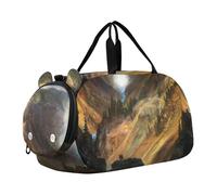 Borsone da viaggio con stampa di paesaggi Albert Bierstadt Yosemite Autunno Ragazze Borsone da viaggio Borsa da viaggio Borse per bambini Bambini Danza Duffle Carry on Duffel Bag per Ragazzi, Thomas