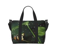 Borsone da viaggio con stampa di rana dell'albero della pace, pieghevole, adatto per viaggi, lavoro, palestra, ecc