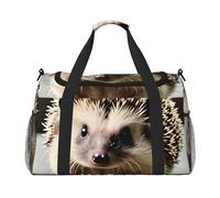 Borsone da viaggio con stampa di ricci, borsa da viaggio, borsa a tracolla per weekender, borsa sportiva da palestra per uomini e donne