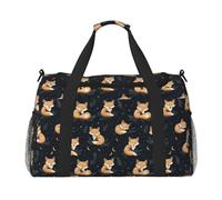 Borsone da viaggio con stampa di una volpe carina, per viaggi, borsone da viaggio da portare con sé, borsone per la notte, borse da palestra per donne e uomini, borsa da viaggio per oggetti personali