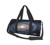 Borsone da viaggio con stampa di universo stellato, borsa pieghevole da palestra per il fine settimana durante la notte, borsa da donna, grande borsa da cabina per sport e viaggi, Nero , Taglia unica