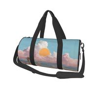 Borsone da viaggio con stampa estiva sulla spiaggia, borsa da palestra pieghevole per il fine settimana durante la notte, borsa da donna, grande borsa da cabina per sport e viaggi