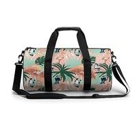 Borsone da viaggio con stampa floreale tropicale estiva borsa sportiva da palestra borse da viaggio borse da weekend leggere per uomo donna, Stile:, 17.7in/9in/9in, MHXYZHW
