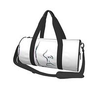 Borsone da viaggio con stampa fumatore, borsa da palestra pieghevole per il fine settimana durante la notte, borsa da donna, grande borsa da cabina per sport e viaggi, Nero , Taglia unica