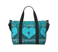 Borsone da viaggio con stampa "I Love Gymnastic", pieghevole, adatto per viaggi, lavoro, palestra, ecc