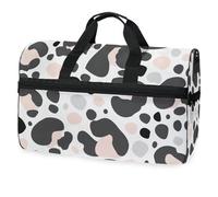 Borsone da viaggio con stampa leopardata con simpatico ghepardo per uomini, donne, ragazzi, ragazze, adolescenti, borsa sportiva oversize con scomparto per scarpe, per la notte, il fine settimana,