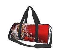 Borsone da viaggio con stampa magica natalizia, borsa pieghevole da palestra per il fine settimana durante la notte, borsa da donna, grande borsa da cabina per sport e viaggi, Nero , Taglia unica