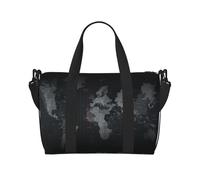 Borsone da viaggio con stampa mappa del mondo, pieghevole, adatto per viaggi, lavoro, palestra, ecc