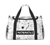 Borsone da viaggio con stampa matematica, borsa da fine settimana, borsa da viaggio, borsa a mano per allenamento, sport, ospedale