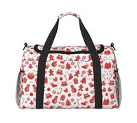 Borsone da viaggio con stampa natalizia, borsa per il fine settimana, borsa da viaggio, borsa a mano per allenamento, sport, ospedale