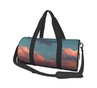 Borsone da viaggio con stampa River and The Great Sky, borsa da palestra pieghevole per il fine settimana durante la notte, borsa da donna, grande borsa da cabina per sport e viaggi
