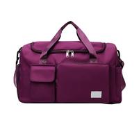 Borsone da viaggio con tasca separata per donne e uomini, borsa con scomparto per scarpe, leggera e facile da trasportare, zaino per laptop compatto grigio, Rosso, Taglia unica, Zaini