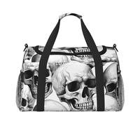 Borsone da viaggio con teschio di Halloween Day of The Dead Gym Pernight Weekender borsa per uomini donne leggero bagaglio a mano per allenamento vacanza