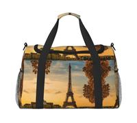 Borsone da viaggio con Torre Eiffel Parigi, grande, pieghevole, impermeabile, borsa da spiaggia, piscina, sport, palestra