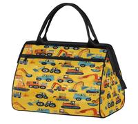 Borsone da viaggio con veicoli di ingegneria, per donne, uomini, bambini, ragazzi, ragazze, weekend, pernottamento, 24 l, borsone da cabina per sport, palestra, yoga, Colore, Grande, Organizer per