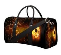Borsone da viaggio da calcio per donne, uomini, bambini, ragazze, ragazzi, 22,7 l, borsa a tracolla per il fine settimana e la notte, borsa a tracolla per sport, palestra, viaggi, Colore, 22.7 L,