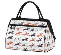 Borsone da viaggio da corsa di cavalli per donne, uomini, bambini, ragazzi, ragazze, weekend, pernottamento, borsone da 24 l, borsa da cabina per sport, palestra, yoga, Colore, Grande, Organizer per