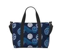 Borsone da viaggio da donna, borsa a tracolla grande, borsa da viaggio per weekender, borsa da palestra sportiva da uomo, borse da portare avanti, borsa da pallavolo blu per oggetti essenziali da