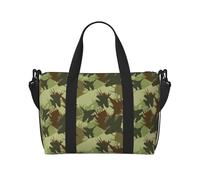 Borsone da viaggio da donna, borsa da viaggio con motivo mimetico verde aeronautico, borsa da viaggio, borsa essenziale da viaggio, borsa sportiva da palestra per uomini e donne