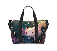 Borsone da viaggio da donna, borsa da viaggio stravagante Axolotl Fantasy, borsa da viaggio, borsa da viaggio essenziale per lo sport, borsa da palestra per uomini e donne