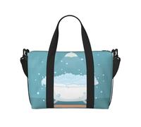 Borsone da viaggio da donna, con bolle di sapone, borsa da viaggio, essenziale per viaggi, sport, palestra, per uomini e donne