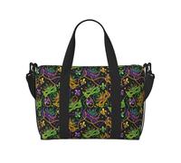 Borsone da viaggio da donna, con superficie per martedì grasso, borsa da viaggio, borsa da viaggio, borsa da palestra per uomini e donne