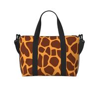 Borsone da viaggio da donna, grande borsa a tracolla per weekender, borsa da palestra sportiva da uomo, borsa tote da portare avanti, borsa da viaggio con stampa giraffa per oggetti essenziali da