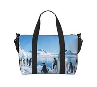 Borsone da viaggio da donna, grande borsa a tracolla per weekender, borsa da palestra sportiva da uomo, borsa da viaggio, borsa da viaggio, borsa da viaggio con pinguino antartide per oggetti