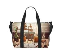 Borsone da viaggio da donna, grande borsa a tracolla per weekender, borsa da palestra sportiva da uomo, borsa tote da portare a mano, borsa da laboratorio di chimica per oggetti essenziali da viaggio