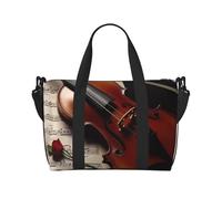 Borsone da viaggio da donna, grande borsa a tracolla per weekender, borsa da palestra sportiva per uomini, borse da portare a mano, borsa da viaggio per spartiti di violino per oggetti essenziali da