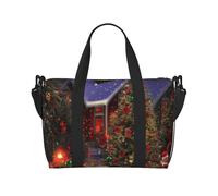 Borsone da viaggio da donna, grande borsa a tracolla per weekender, borsa da palestra sportiva per uomini, borse da portare a mano, borsa da viaggio per allegria natalizia per oggetti essenziali da