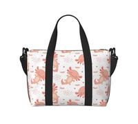 Borsone da viaggio da donna, kawaii axolotl, borsa da viaggio, borsa da viaggio, essenziale per viaggi, sport, palestra, per uomini e donne