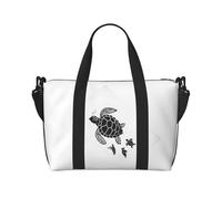 Borsone da viaggio da donna, per la famiglia di tartarughe marine, borsa da viaggio, essenziale per viaggi, sport, palestra, per uomini e donne