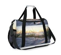 Borsone da viaggio da spiaggia, per ragazze, ragazzi, donne, uomini, estati, tramonto, mare, spiaggia, fine settimana, borsa a tracolla per viaggi, sport, palestra