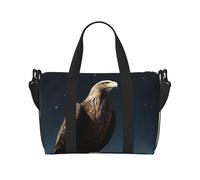 Borsone da viaggio da uomo, borsa da palestra con aquila sotto le stelle, borsa da viaggio con tracolla, grande borsa da palestra per donne, borsa da viaggio per weekender, borsa pieghevole per