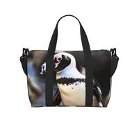 Borsone da viaggio da uomo, borsa da palestra con pinguino africano, borsa da viaggio con tracolla, grande borsa da palestra per donne, borsa da notte per weekender, borsa pieghevole per aeroplano
