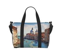 Borsone da viaggio da uomo, borsa da palestra Grand Canal in Italia, borsa da viaggio con tracolla, grande borsa da palestra da donna, borsa da viaggio per weekender, borsa pieghevole per aeroplano