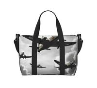Borsone da viaggio da uomo, borsa da palestra per la guerra mondiale, con tracolla, grande borsa da palestra da donna, borsa da viaggio per weekender, borsa pieghevole per aeroplano