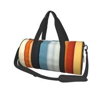 Borsone da viaggio Due farfalle e funghi Weekender Borsa da notte per uomo donna Borsa da palestra sportiva di grande capacità Borsa da palestra in tela Borse da viaggio Yoga, Disposizione a strisce,